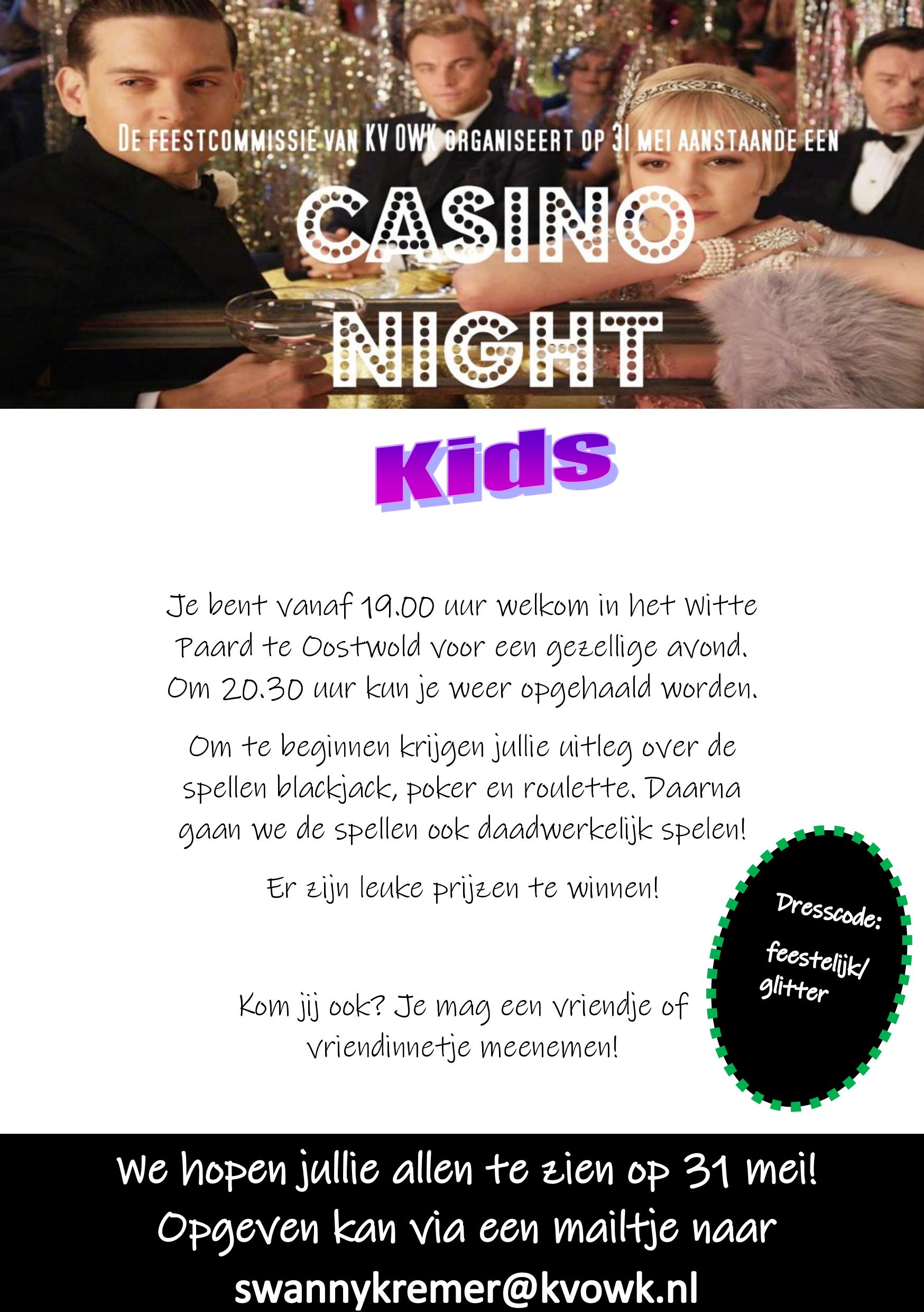 Casino night kids
