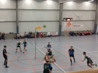 Tessa Lap Noord U17 scoort tegen Zuid West U17 op herfsttoernooi in Dordrecht