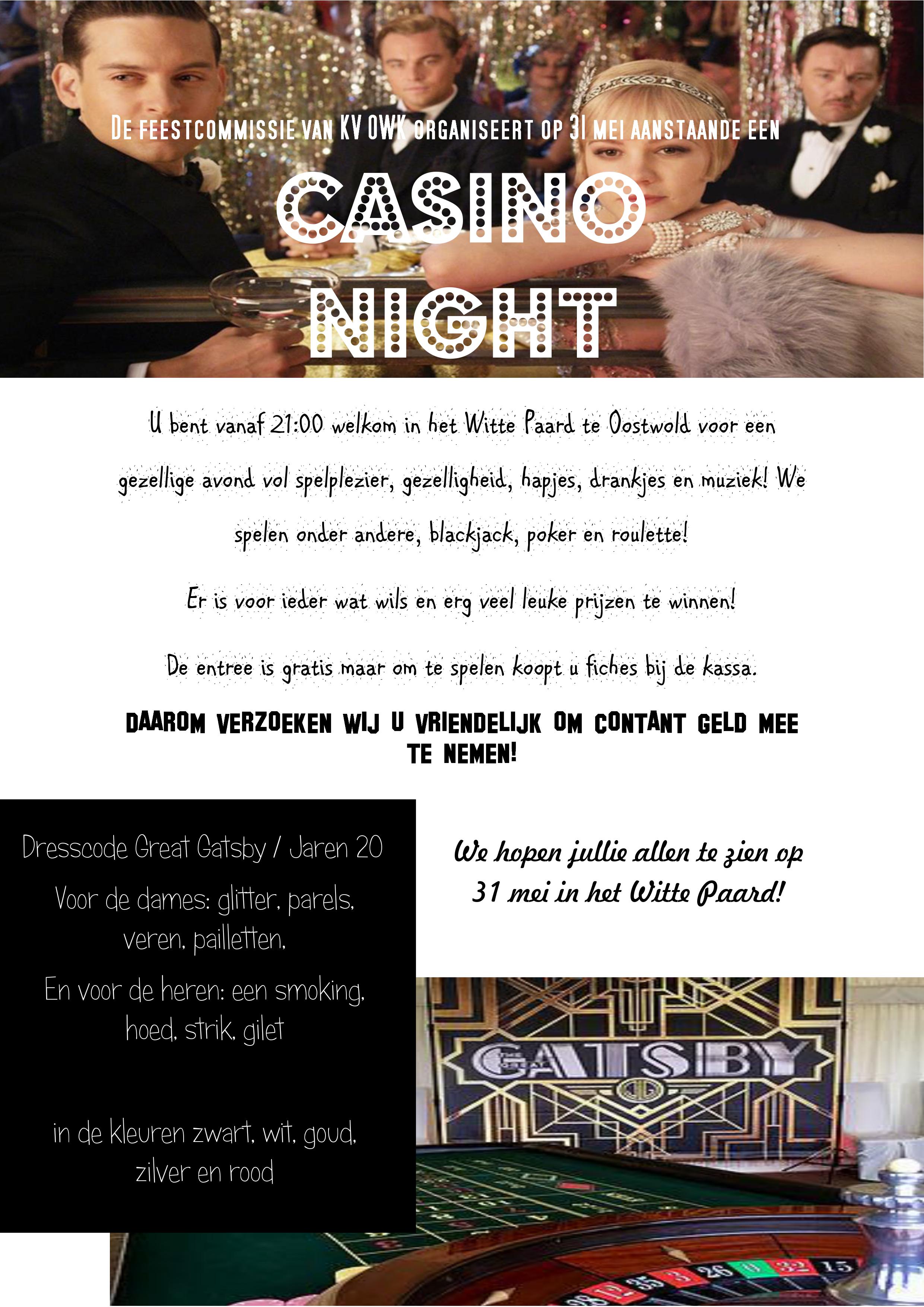 Uitnodiging Casino night